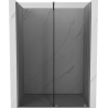 Mexen Velar drzwi prysznicowe rozsuwane 130 cm, grafit, gun metal - 871-130-000-41-95