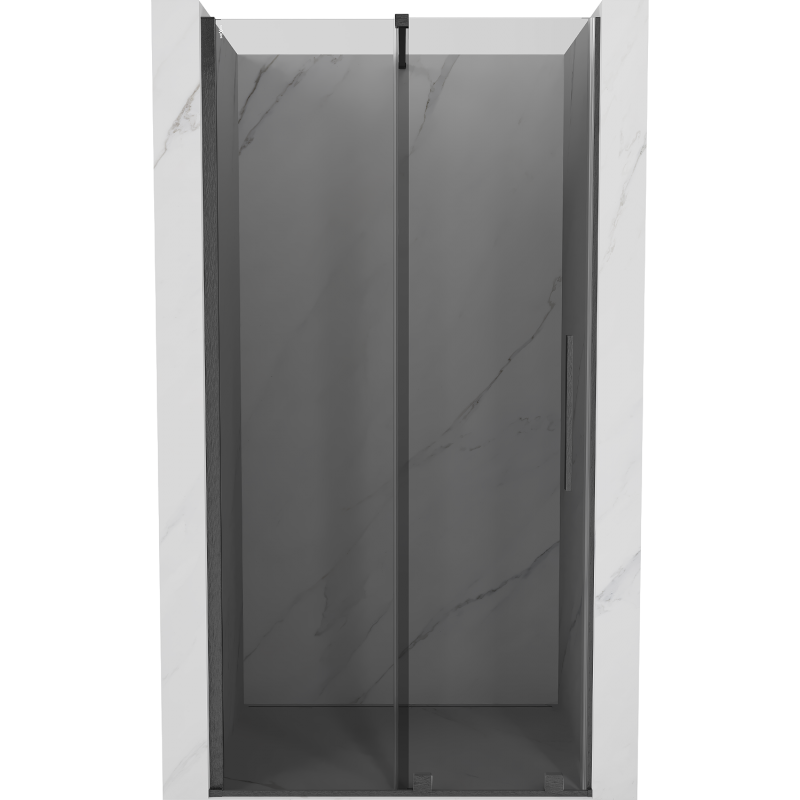 Mexen Velar drzwi prysznicowe rozsuwane 110 cm, grafit, gun gray szczotkowany - 871-110-000-41-66