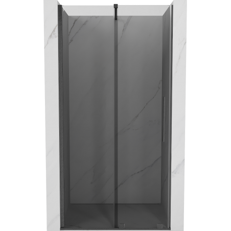 Mexen Velar drzwi prysznicowe rozsuwane 110 cm, grafit, gun gray szczotkowany - 871-110-000-41-66