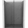 Mexen Velar drzwi prysznicowe rozsuwane 130 cm, grafit, gun gray szczotkowany - 871-130-000-41-66