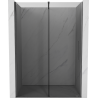 Mexen Velar drzwi prysznicowe rozsuwane 160 cm, grafit, gun gray szczotkowany - 871-160-000-41-66