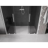 Mexen Velar Duo drzwi prysznicowe rozsuwane 180 cm, grafit, białe - 871-180-000-42-20