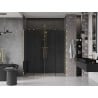 Mexen Velar Duo drzwi prysznicowe rozsuwane 170 cm, grafit, złote - 871-170-000-42-50