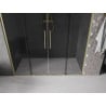 Mexen Velar Duo drzwi prysznicowe rozsuwane 180 cm, grafit, złote szczotkowane - 871-180-000-42-55