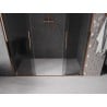 Mexen Velar Duo drzwi prysznicowe rozsuwane 200 cm, grafit, różowe złoto - 871-200-000-42-60