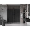 Mexen Velar Duo drzwi prysznicowe rozsuwane 180 cm, grafit, czarne - 871-180-000-42-70