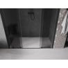 Mexen Velar Duo drzwi prysznicowe rozsuwane 180 cm, grafit, czarne - 871-180-000-42-70