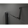Mexen Velar Duo drzwi prysznicowe rozsuwane 180 cm, grafit, czarne - 871-180-000-42-70
