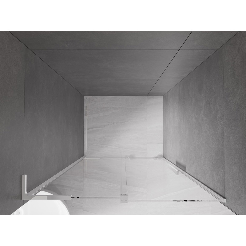 Mexen Velar L drzwi prysznicowe rozsuwane 120 cm, transparent, chrom - 871-120-003-01-01
