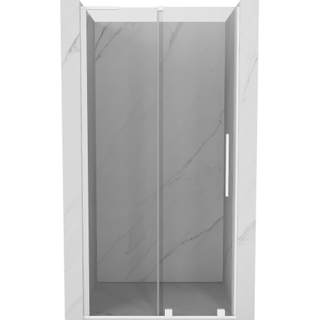 Mexen Velar L drzwi prysznicowe rozsuwane 100 cm, transparent, białe - 871-100-003-01-20