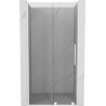 Mexen Velar L drzwi prysznicowe rozsuwane 100 cm, transparent, białe - 871-100-003-01-20
