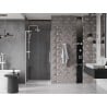 Mexen Velar L drzwi prysznicowe rozsuwane 100 cm, transparent, białe - 871-100-003-01-20