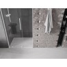 Mexen Velar L drzwi prysznicowe rozsuwane 110 cm, transparent, białe - 871-110-003-01-20