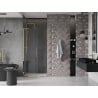 Mexen Velar L drzwi prysznicowe rozsuwane 100 cm, transparent, złote - 871-100-003-01-50