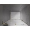 Mexen Velar L drzwi prysznicowe rozsuwane 110 cm, transparent, złote - 871-110-003-01-50