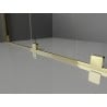 Mexen Velar L drzwi prysznicowe rozsuwane 90 cm, transparent, złote - 871-090-003-01-50