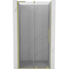 Mexen Velar L drzwi prysznicowe rozsuwane 100 cm, transparent, złote szczotkowane - 871-100-003-01-55