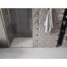 Mexen Velar L drzwi prysznicowe rozsuwane 100 cm, transparent, złote szczotkowane - 871-100-003-01-55