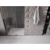 Mexen Velar L drzwi prysznicowe rozsuwane 100 cm, transparent, różowe złoto - 871-100-003-01-60
