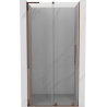 Mexen Velar L drzwi prysznicowe rozsuwane 100 cm, transparent, różowe złoto - 871-100-003-01-60