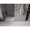 Mexen Velar L drzwi prysznicowe rozsuwane 120 cm, transparent, różowe złoto - 871-120-003-01-60