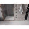Mexen Velar L drzwi prysznicowe rozsuwane 100 cm, transparent, miedź szczotkowana - 871-100-003-01-65