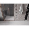 Mexen Velar L drzwi prysznicowe rozsuwane 110 cm, transparent, miedź szczotkowana - 871-110-003-01-65