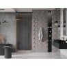 Mexen Velar L drzwi prysznicowe rozsuwane 110 cm, transparent, miedź szczotkowana - 871-110-003-01-65