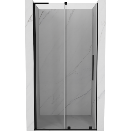 Mexen Velar L drzwi prysznicowe rozsuwane 90 cm, transparent, czarne - 871-090-003-01-70