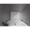 Mexen Velar L drzwi prysznicowe rozsuwane 120 cm, transparent, czarne - 871-120-003-01-70