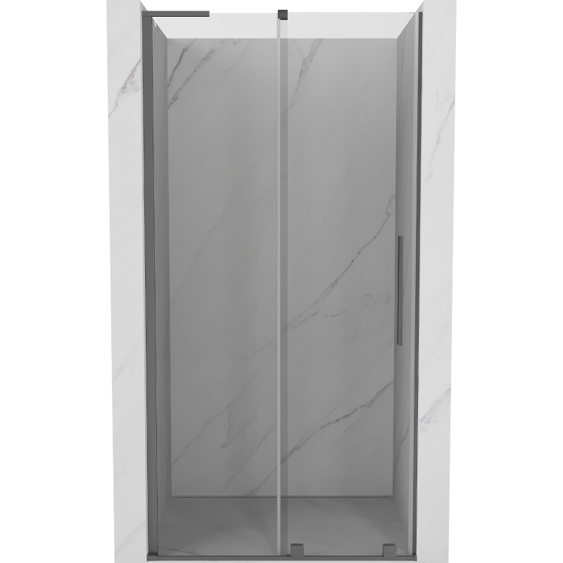 Mexen Velar L drzwi prysznicowe rozsuwane 100 cm, transparent, gun metal - 871-100-003-01-95