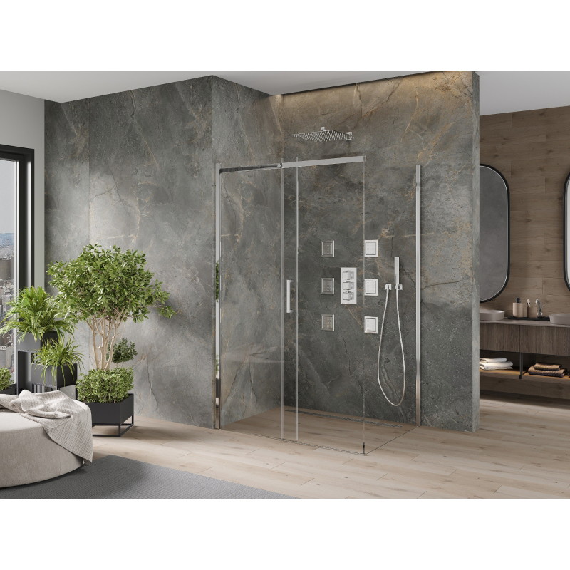 Mexen Omega kabina prysznicowa rozsuwana 110 x 80 cm, transparent, chrom - 825-110-080-01-00