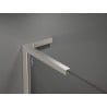 Mexen Velar L drzwi prysznicowe rozsuwane 100 cm, transparent, nikiel szczotkowany - 871-100-003-01-97