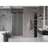 Mexen Velar L drzwi prysznicowe rozsuwane 100 cm, szron, chrom  - 871-100-003-31-01