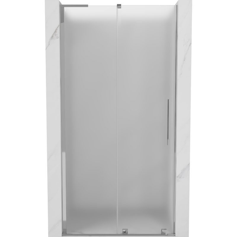 Mexen Velar L drzwi prysznicowe rozsuwane 90 cm, szron, chrom - 871-090-003-31-01