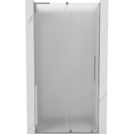 Mexen Velar L drzwi prysznicowe rozsuwane 90 cm, szron, chrom - 871-090-003-31-01