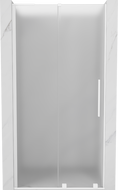 Mexen Velar L drzwi prysznicowe rozsuwane 120 cm, szron, białe - 871-120-003-31-20
