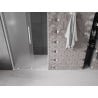 Mexen Velar L drzwi prysznicowe rozsuwane 120 cm, szron, białe - 871-120-003-31-20