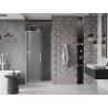 Mexen Velar L drzwi prysznicowe rozsuwane 120 cm, szron, białe - 871-120-003-31-20