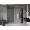 Mexen Velar L drzwi prysznicowe rozsuwane 120 cm, szron, złote - 871-120-003-31-50