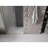 Mexen Velar L drzwi prysznicowe rozsuwane 110 cm, szron, złote szczotkowane - 871-110-003-31-55