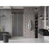 Mexen Velar L drzwi prysznicowe rozsuwane 110 cm, szron, złote szczotkowane - 871-110-003-31-55