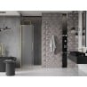 Mexen Velar L drzwi prysznicowe rozsuwane 110 cm, szron, złote szczotkowane - 871-110-003-31-55