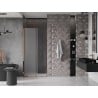 Mexen Velar L drzwi prysznicowe rozsuwane 90 cm, szron, różowe złoto - 871-090-003-31-60