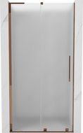 Mexen Velar L drzwi prysznicowe rozsuwane 120 cm, szron, różowe złoto - 871-120-003-31-60