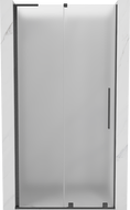 Mexen Velar L drzwi prysznicowe rozsuwane 120 cm, szron, gun gray szczotkowany - 871-120-003-31-66
