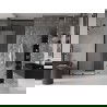 Mexen Velar L drzwi prysznicowe rozsuwane 100 cm, szron, czarne - 871-100-003-31-70