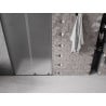 Mexen Velar L drzwi prysznicowe rozsuwane 110 cm, szron, gun metal - 871-110-003-31-95
