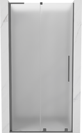 Mexen Velar L drzwi prysznicowe rozsuwane 120 cm, szron, gun metal - 871-120-003-31-95