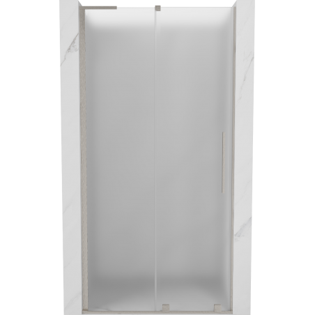 Mexen Velar L drzwi prysznicowe rozsuwane 90 cm, szron, nikiel szczotkowany - 871-090-003-31-97